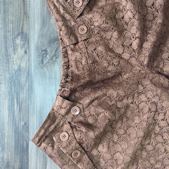 💗Brown Lace Shorts - Picture 3 of 4
